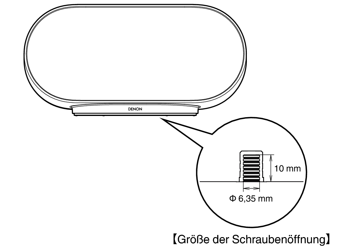Screw hole size DH600